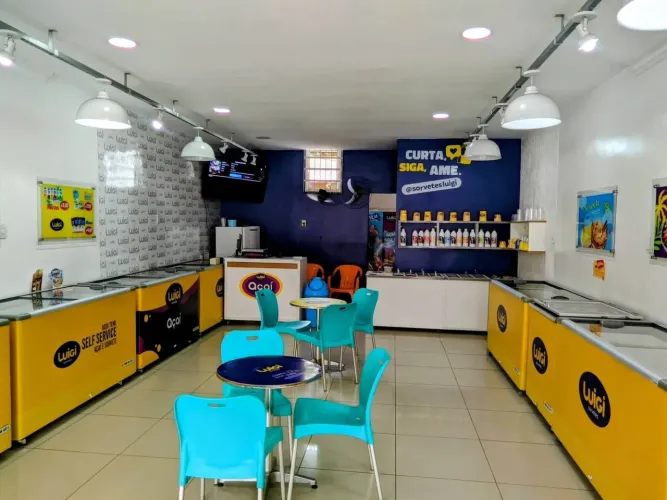 Mobília para sorveteria