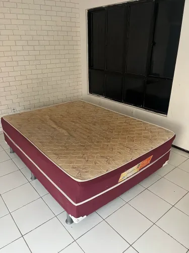 Cama Box Casal com Colchão