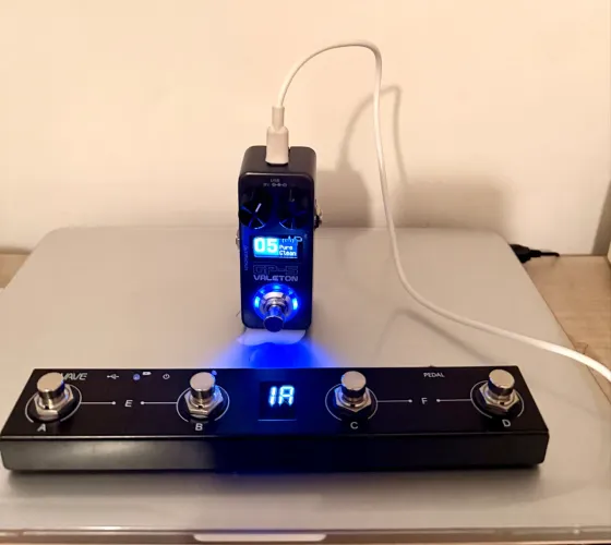 Valeton GP5 pedaleira com Controladora MIDI Mvave