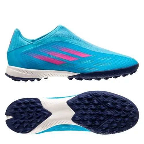 Chuteira de Society Adidas X Speedflow.3 TF Laceless Adulto.