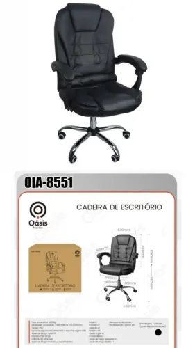 CADEIRA PRESIDENTE ESCRITÓRIO GIRATÓRIA CONFORTÁVEL