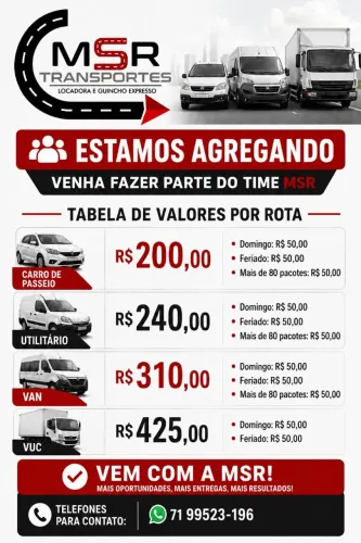 ENTREGAS PARA O MERCADO LIVRE 