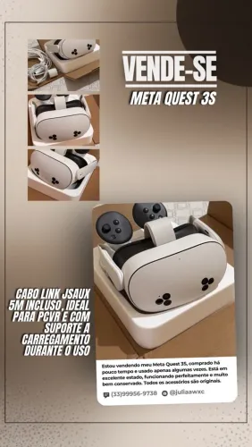 Meta Quest 3S 128GB + Cabo Link JSAUX 5m