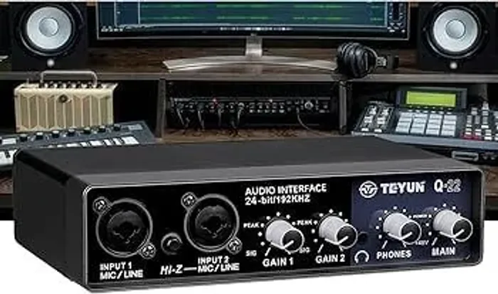 Interface de áudio profissional Teyun Q22