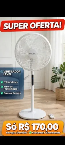 Ventiladores novos 8 velocidades super silencioso