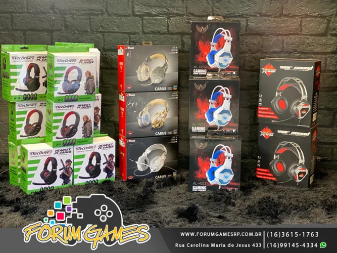 Fones Headset para Xbox One e PlayStation 4