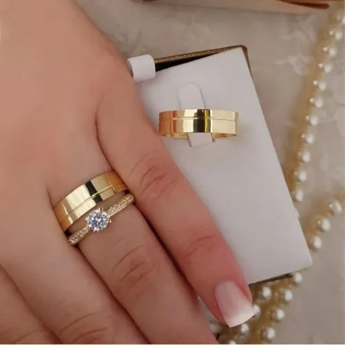Par de Alianças Casamento Noivado Compromisso 