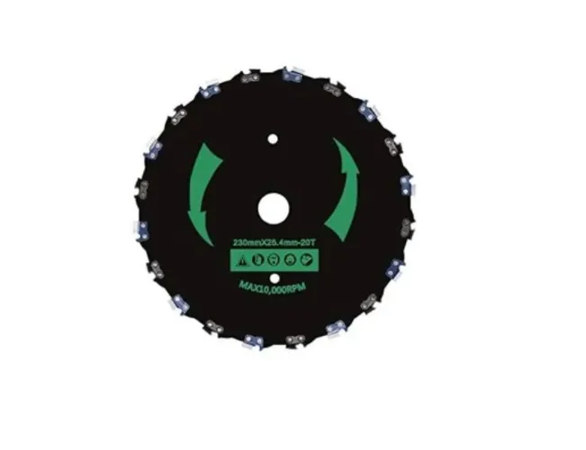 Disco Para Roçadeira Com Dentes De Corrente Motosserra