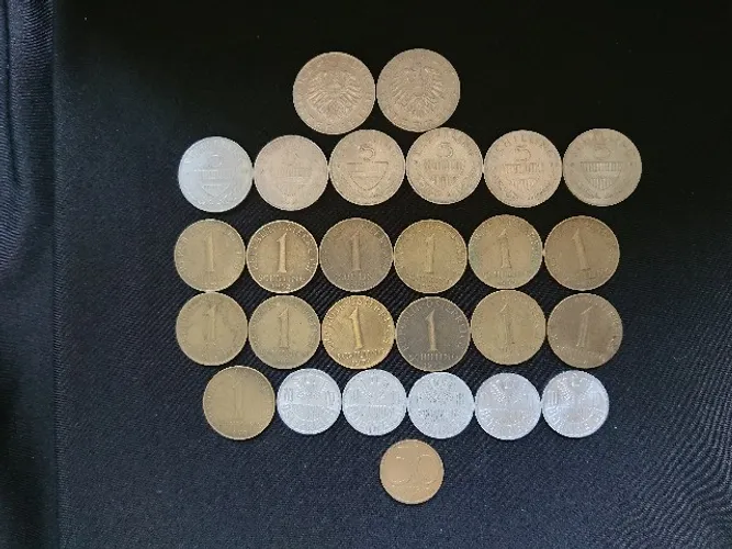 Lote de moedas antigas da Áustria