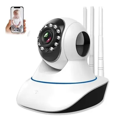 Câmera de segurança 360 IP Robô Babá Eletrônica Giratória Wifi