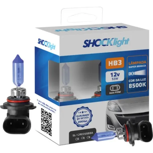 Lâmpada Farol HB3 Super Branca 8500K - 129005