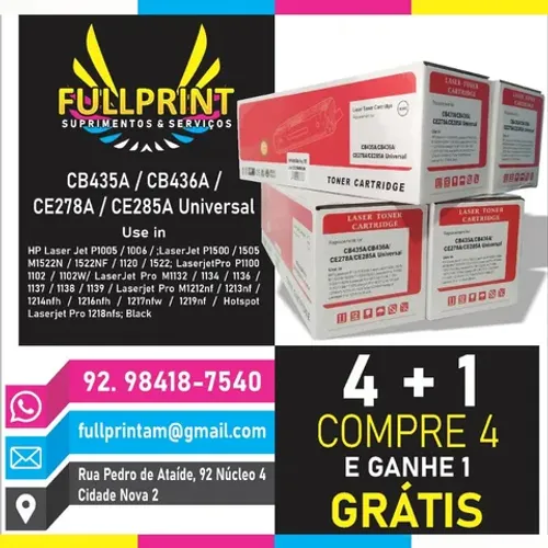 Promoção Cartucho HP CB435/436/285/283/278
