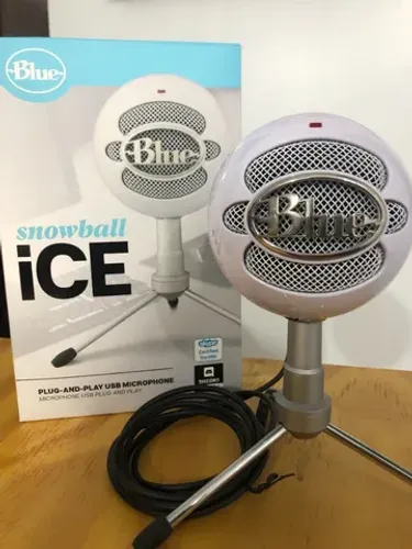 Microfone Logitech Blue Snowball Ice - Branco