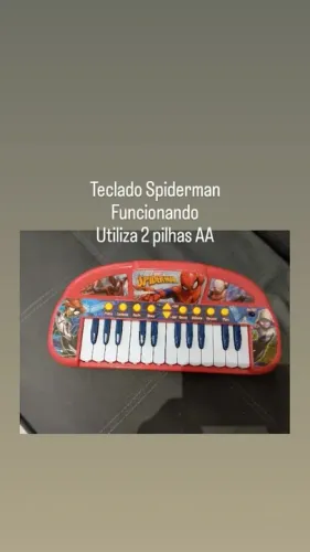 Teclado Musical Infantil Spiderman