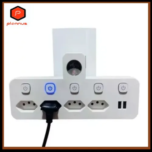 Filtro de Linha Adaptador de 4 Tomadas e 2 Entradas Usb Com Botões invididuais z440 