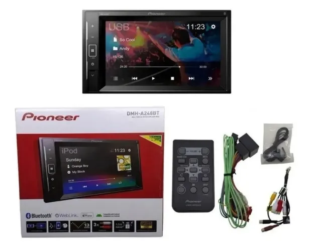 LOJA DE SOM AUTOMOTIVO: Multimídia Pioneer Dmh-A248BT Din Usb WebLink Espelhamento ##