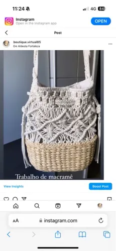 Bolsa MACRAMÊ