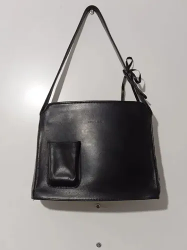 Bolsa Tote Bag Smartbag Couro Legítimo Preta - Tamanho Médio