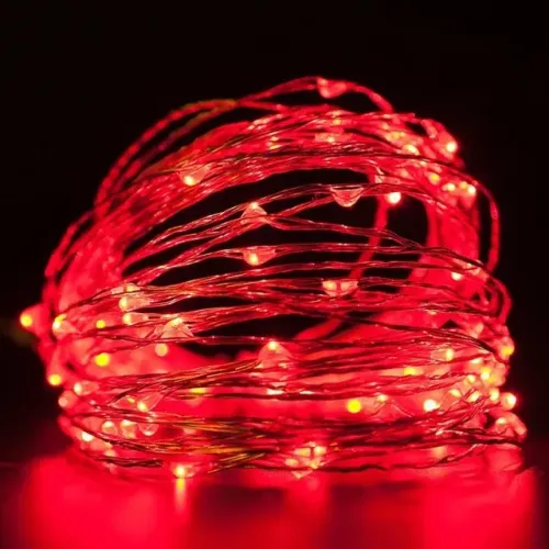 Pisca Cascata 100 Leds Vermelho 1,5x1,5m 110v Cal001v
