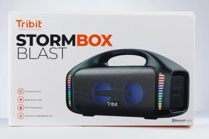 Caixa som Boombox Tribit stormbox blast portátil bluetooth ipx7 Recarregavel Até 30h