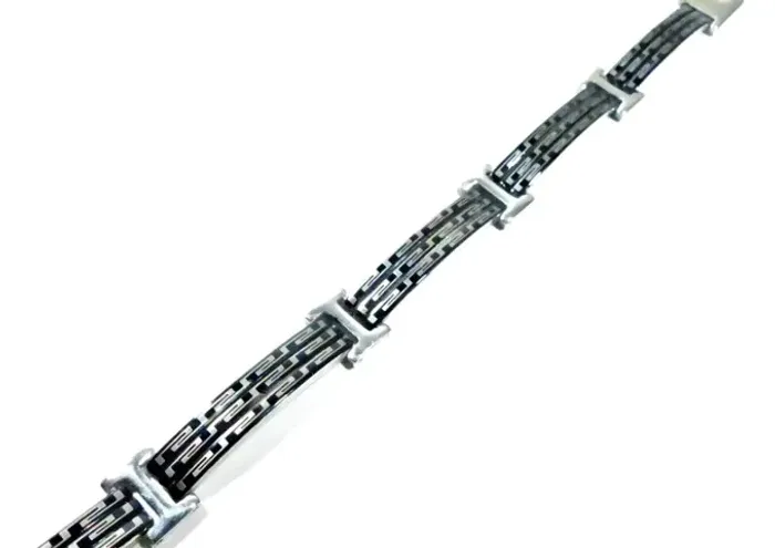 Pulseira de Aço Inox Elos Maciços com lindo design e Excelente Qualidade