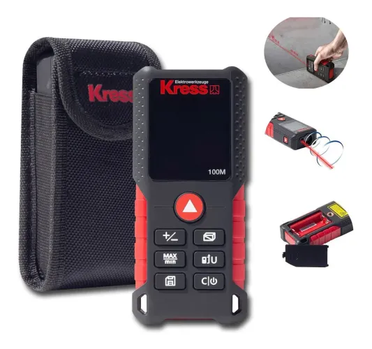 Trena Laser Medidor de Distancia Digital 70M A Pilha Kress