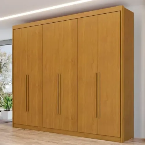 Guarda Roupa Casal 6 Portas 8 Gavetas Bergamo 100% MDF Novo varios modelos