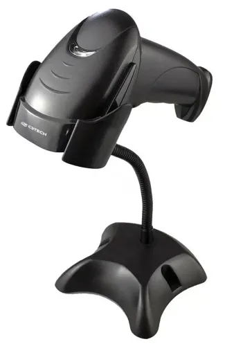 Leitor de Código de Barras com Suporte - USB - Funcionando