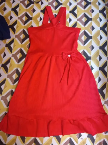 Vestido Infantil Vermelho