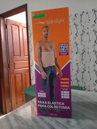 Faixa elástica para colostomia
