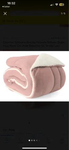 Vendo Cobertor Carneiro de Solteiro