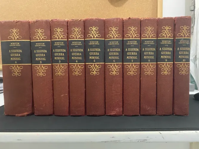 Coleção A Segunda Guerra Mundial 10 volumes Companhia Editora Nacional - Winston Churchill