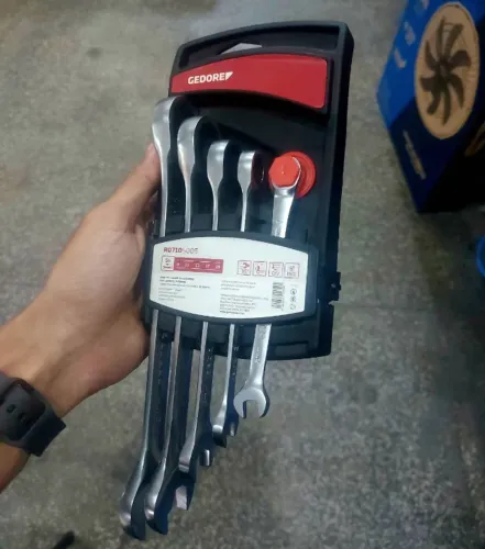  Jogo de Chave Combinada com Catraca 8 a 19mm  com 5 peças - marca: Gedore