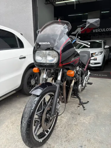 HONDA CBX 750F PLACA PRETA 