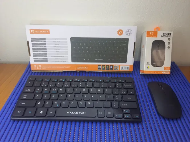 Kit Teclado e Mouse sem fio H'MASTON - Novo