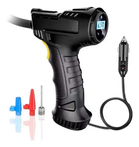 Inflador de Pneus Portátil Digital - Ciclismo