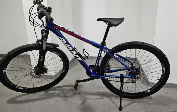 Bicicleta MTB Avant Aro 29 Azul Fosco Shimano Suspensão SR Suntour XCM30 Tamanho 17