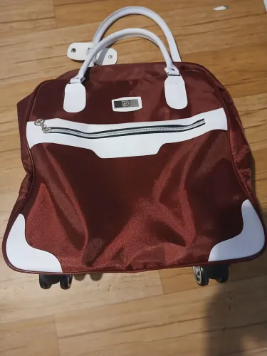 Mala de Viagem Pequena Marrom com Rodinhas