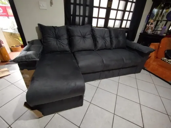 Sofá com Mini chaise 2,50 mts 