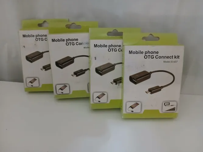 Kit com 4 Cabos OTG V8