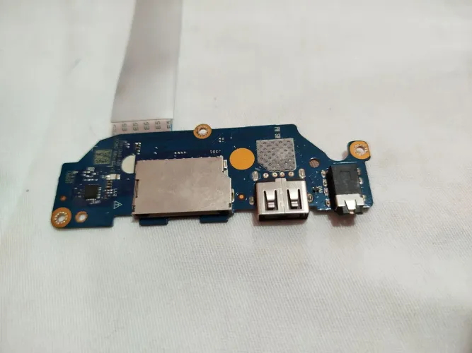 Placa de entrada USB, SD e áudio e botão power Dell Inspiron 15 Original 