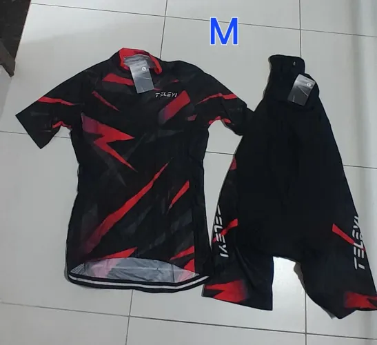 Camiseta e Bretelle Ciclismo M Novo