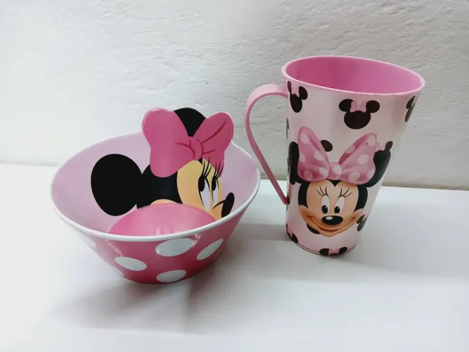 Bowl e xícara minnie mouse