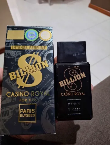 Perfume masculino Billion  Casino Royal novo 100ml