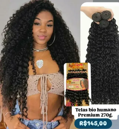 Cabelo para entrelace e ponto americano