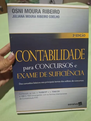 livro contabilidade para concursos e exame de suficiência - osni ribeiro