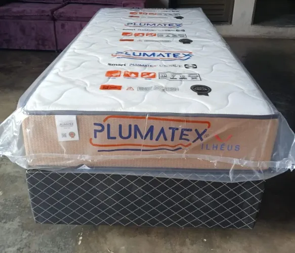 Cama Box solteiro Plumatex Ilhéus - Nova!