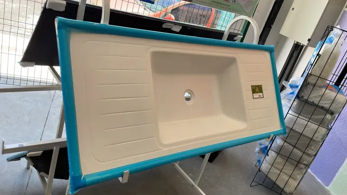 Pia Sintética Branca 1,20 x 0,50