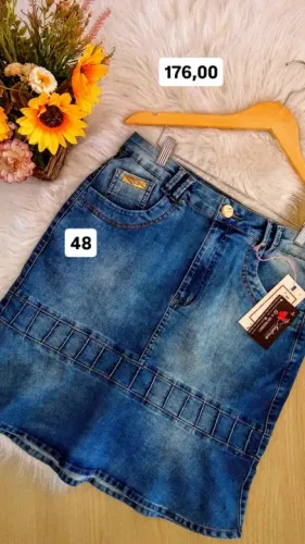 Saia jeans 48
