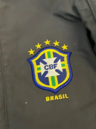 Jaqueta impermeável Brasil - seleção brasileira CBF - com capuz - tamanho M